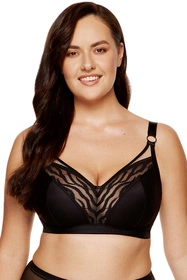 Gorteks Serena/B2 Biustonosz miękki, czarno-beżowy