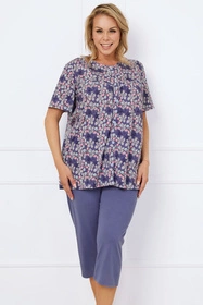 Italian Fashion Bonaria kr.r. sp.3/4 Nocna piżama, druk/jeans