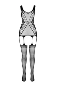 Passion ECO BS007 Body bodystocking, black