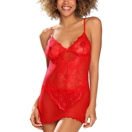 Dkaren Stacy Nocna komplet top + stringi, czerwony