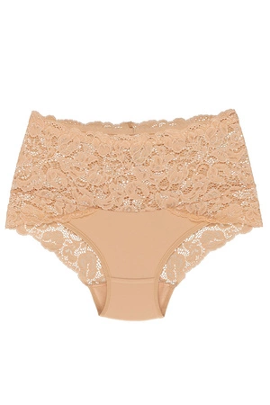 Wol-Bar Teri Majtki wysokie figi, beż