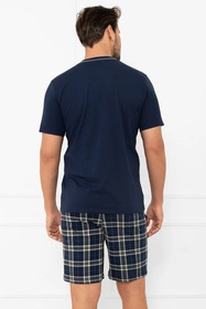 Italian Fashion Andreas kr.r. kr.sp. Nocna piżama, granat/druk