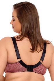 Gaia 1259M Lise Maxi Biustonosz półusztywniany, morelowo-czarny