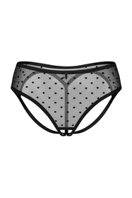 Obsessive Nuites crotchless panties Majtki figi otwarte, black