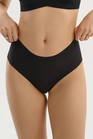 Julimex Mousse Brasil Maxi Majtki wysokie brazyliany, czarny