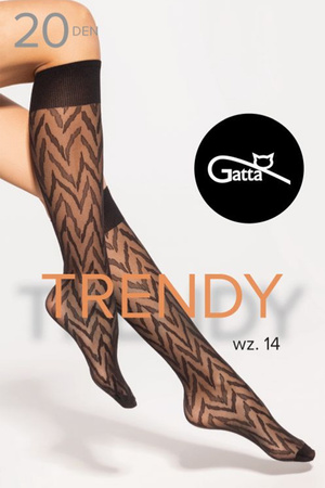 Gatta Knee Socks 14 20 DEN Wyr�b po�czoszniczy podkolan�wki, nero