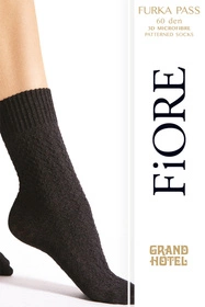 Fiore Furka Pass 60 DEN G1160 Wyrób pończoszniczy skarpetki, black