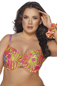 Ava SK-187 Kostium kąpielowy biustonosz usztywniany, fluo