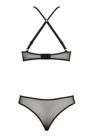 Passion Azalia set Nocna komplet biustonosz + stringi, black