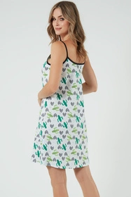 Italian Fashion Picos ws.r. Nocna koszula, druk/czarny