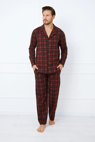 Italian Fashion Nicolas dł.r. dł.sp. Nocna piżama, druk/czerwony