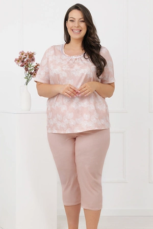 Italian Fashion Eleni kr.r. 3/4 sp. Nocna piżama, druk/łosoś