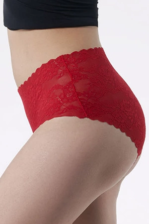 Julimex Bellie Maxi Majtki wysokie figi, czerwony