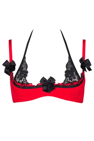 Axami V-8771 Biustonosz półusztywniany, czerwony