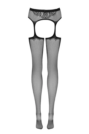 Obsessive Garter stockings S232 Wyrób pończoszniczy pończochy z pasem, czarny