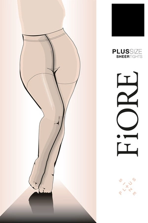 Fiore Plus Size 20 DEN C5120 Wyrób pończoszniczy rajstopy, black