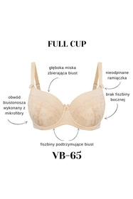 Vena VB-65 Biustonosz usztywniany, beżowy