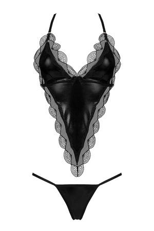 Beauty Night Angie set BN6709 Nocna komplet biustonosz + stringi, black