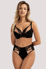 Unikat Sintra Biustonosz półusztywniany, czarny/beż