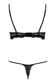 Passion Veronique set Nocna komplet biustonosz + stringi, black