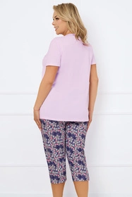 Italian Fashion Carbonia kr.r. sp.3/4 Nocna piżama, róż/druk