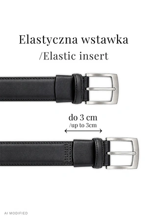 Vivisence PM002 Pasek skórzany, czarny