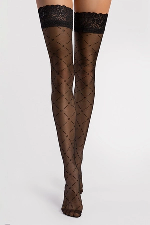 Fiore Enchante 20 DEN O4114 Wyrób pończoszniczy pończochy samonośne, black