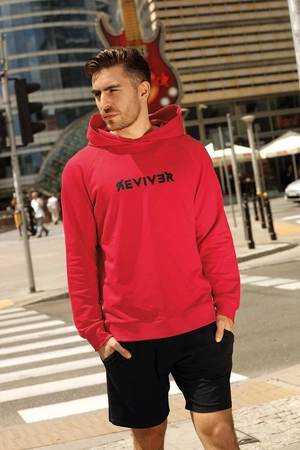 Reviver F5606 Bluza nierozpinana, czerwony