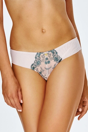 Lupo 2550-52 Majtki brazyliany, pudrowy róż-turkus