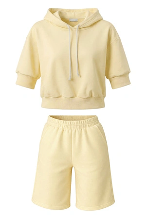 Vivisence 9210kmpl Komplet szorty + bluza, bananowy