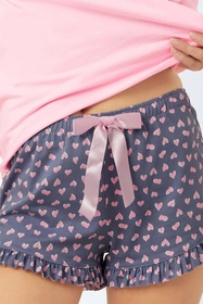 Italian Fashion Lotte kr.r. kr.sp Nocna piżama, róż/druk