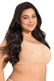 Nessa Salma crop top Maxi Biustonosz miękki, beż