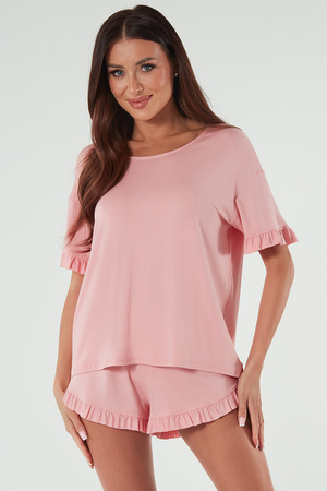 Italian Fashion Styl kr.r. kr.sp. Nocna pi�ama, pudrowy r�