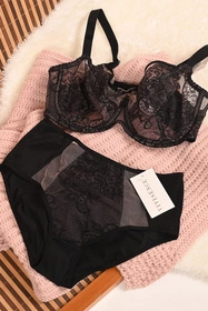 Vivisence 1044W Majtki wysokie figi, czarny