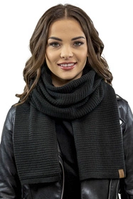 Vivisence 7041Kmpl Komplet czapka+szalik, czarny