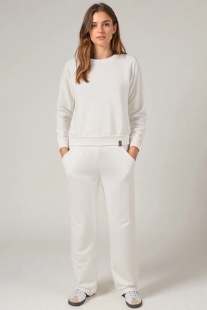 Vivisence 9205kmpl Komplet bluza+spodnie, biały