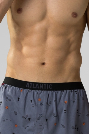 Atlantic 2MBX-052 2-pak Majtki bokserki, czarny/niebieski