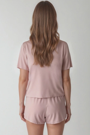 Vivisence 2042 Nocna komplet koszulka + szorty, różowy