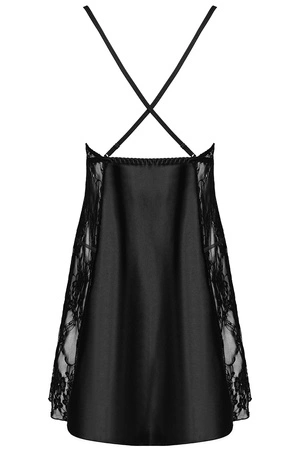 Beauty Night Delight chemise BN6627 Nocna komplet koszulka + stringi, black