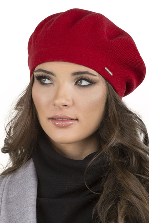 Vivisence 7005 Nakrycie g�owy beret, czerwony