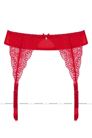 Gorteks Scarlet/PPN Pas do pończoch niski, czerwony