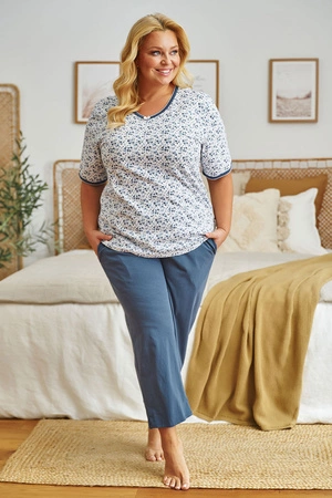 Doctor Nap PB.5290 Nocna piżama, navy bloom