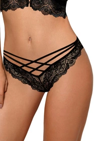 Róża Zuza Majtki stringi, czarny