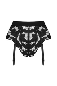 Obsessive Editya garter panties Majtki figi z pasem, czarny