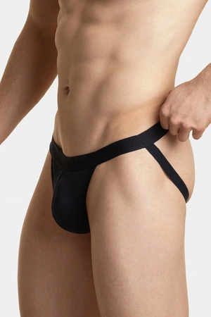 Atlantic MP-1571 Jock strap Majtki slipy otwarte, granatowy