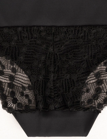 Wol-Bar Promessa 3-pak Majtki wysokie figi, czarny