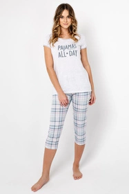 Italian Fashion Glamour kr.r. sp.3/4 Nocna piżama, j.melanż/druk