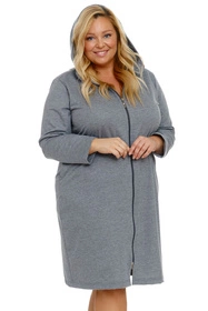 Doctor Nap SMZ.9708 Nocna szlafrok, dark grey
