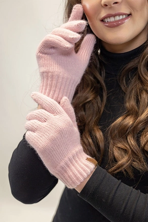 Vivisence 7014 Kmpl+R Komplet czapka+komin+rękawiczki, pudrowy róż