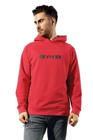 Reviver F5606 Bluza nierozpinana, czerwony